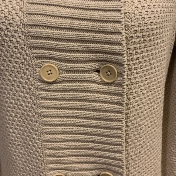 Military Duster Cardigan by Talbots - Picture 4 of 8